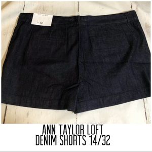 NWT Ann Taylor Loft Denim Shorts 14/32